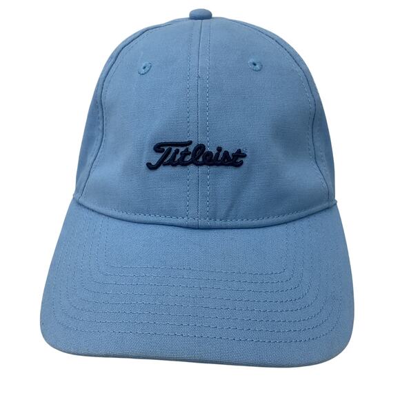 Titleist Blue Logo Cotton Adjustable Strap Trucker Hat Men's Preowned - Picture 1 of 7
